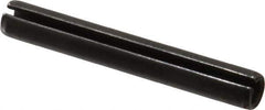 Made in USA - 3/8" Diam x 2-3/4" Long Slotted Spring Pin - Grade 1070-1090 Alloy Steel, Black Oxide Finish - USA Tool & Supply