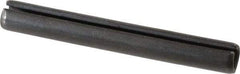 Made in USA - 3/8" Diam x 3" Long Slotted Spring Pin - Grade 1070-1090 Alloy Steel, Black Oxide Finish - USA Tool & Supply