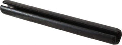 Made in USA - 3/8" Diam x 3-1/4" Long Slotted Spring Pin - Grade 1070-1090 Alloy Steel, Black Oxide Finish - USA Tool & Supply