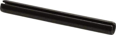 Made in USA - 3/8" Diam x 3-1/2" Long Slotted Spring Pin - Grade 1070-1090 Alloy Steel, Black Oxide Finish - USA Tool & Supply