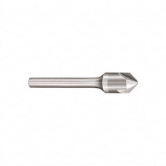 SGS - 1/8" Head Diam, 1/8" Shank Diam, 3 Flute 82° Solid Carbide Countersink - USA Tool & Supply