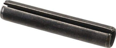 Made in USA - 7/16" Diam x 2-1/2" Long Slotted Spring Pin - Grade 1070-1090 Alloy Steel, Black Oxide Finish - USA Tool & Supply