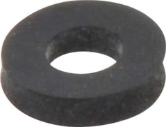 Made in USA - #10 Screw, Grade 60 Neoprene Standard Flat Washer - 0.17" ID x 3/8" OD, 0.108" Thick, Plain Finish - USA Tool & Supply