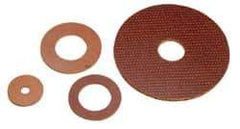 Made in USA - 5/16" Screw, Grade LE Phenolic Standard Flat Washer - 0.328" ID x 0.569" OD, 0.063" Thick, Plain Finish - USA Tool & Supply