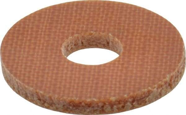 Made in USA - #10 Screw, Grade LE Phenolic Standard Flat Washer - 0.202" ID x 0.632" OD, 0.063" Thick, Plain Finish - USA Tool & Supply