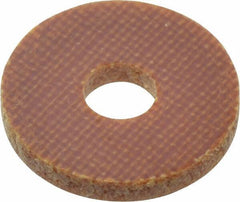 Made in USA - #6 Screw, Grade LE Phenolic Standard Flat Washer - 0.152" ID x 1/2" OD, 0.063" Thick, Plain Finish - USA Tool & Supply