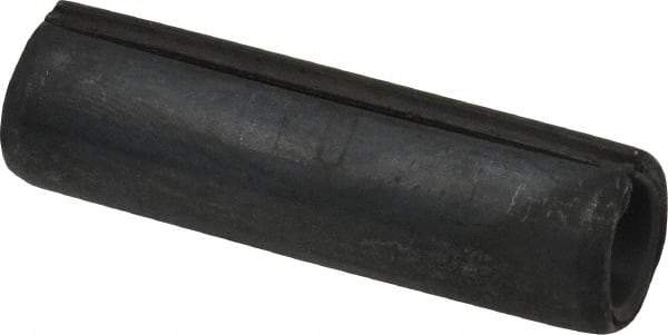 Made in USA - 1/2" Diam x 1-3/4" Long Slotted Spring Pin - Grade 1070-1090 Alloy Steel, Black Oxide Finish - USA Tool & Supply