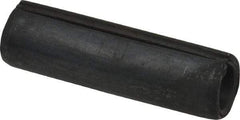 Made in USA - 1/2" Diam x 1-3/4" Long Slotted Spring Pin - Grade 1070-1090 Alloy Steel, Black Oxide Finish - USA Tool & Supply