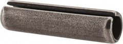 Made in USA - 1/2" Diam x 2" Long Slotted Spring Pin - Grade 1070-1090 Alloy Steel, Black Oxide Finish - USA Tool & Supply