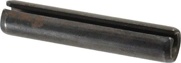 Made in USA - 1/2" Diam x 2-1/2" Long Slotted Spring Pin - Grade 1070-1090 Alloy Steel, Black Oxide Finish - USA Tool & Supply