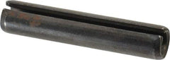 Made in USA - 1/2" Diam x 2-1/2" Long Slotted Spring Pin - Grade 1070-1090 Alloy Steel, Black Oxide Finish - USA Tool & Supply