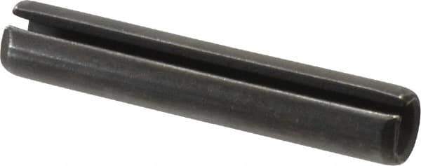 Made in USA - 1/2" Diam x 2-3/4" Long Slotted Spring Pin - Grade 1070-1090 Alloy Steel, Black Oxide Finish - USA Tool & Supply