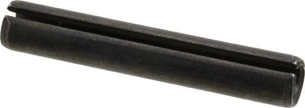 Made in USA - 1/2" Diam x 3" Long Slotted Spring Pin - Grade 1070-1090 Alloy Steel, Black Oxide Finish - USA Tool & Supply