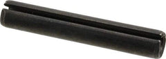 Made in USA - 1/2" Diam x 3" Long Slotted Spring Pin - Grade 1070-1090 Alloy Steel, Black Oxide Finish - USA Tool & Supply