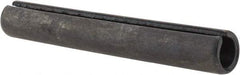 Made in USA - 1/2" Diam x 3-1/2" Long Slotted Spring Pin - Grade 1070-1090 Alloy Steel, Black Oxide Finish - USA Tool & Supply