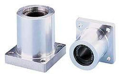 Thomson Industries - 1.004" ID, 7,000 Lb Static Load Capacity, Twin Flanged Mounted Linear Bearing - USA Tool & Supply