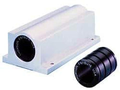 Thomson Industries - 0.751" Inside Diam, 1,900 Lbs. Static Capacity, Closed Single Pillow Block Linear Bearing - 1-3/4" Overall Height x 2-3/4" Overall Width - USA Tool & Supply