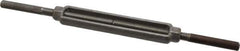 Made in USA - 2,200 Lb Load Limit, 1/2" Thread Diam, 6" Take Up, Steel Stub & Stub Turnbuckle - 7-1/2" Body Length, 3/4" Neck Length, 14" Closed Length - USA Tool & Supply