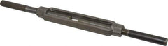 Made in USA - 3,500 Lb Load Limit, 5/8" Thread Diam, 6" Take Up, Steel Stub & Stub Turnbuckle - 7-7/8" Body Length, 7/8" Neck Length, 15" Closed Length - USA Tool & Supply