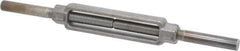 Made in USA - 5,200 Lb Load Limit, 3/4" Thread Diam, 6" Take Up, Steel Stub & Stub Turnbuckle - 8-1/4" Body Length, 1-1/16" Neck Length, 16" Closed Length - USA Tool & Supply