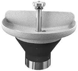 Bradley - Semi-Circular, Infrared Sensor, Internal Drain, 54" Diam, 4 Person Capacity, Terreon, Wash Fountain - 2.5 GPM, 8-1/2" Bowl Depth, 34" High - USA Tool & Supply