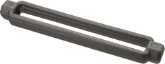 Made in USA - 2,200 Lb Load Limit, 1/2" Thread Diam, 6" Take Up, Steel Turnbuckle Body Turnbuckle - 7-1/2" Body Length, 3/4" Neck Length, 14" Closed Length - USA Tool & Supply