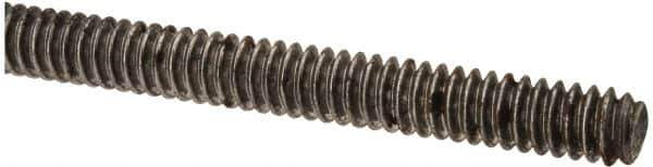 Value Collection - #10-24 UNC (Coarse), 3' Long, Low Carbon Steel Threaded Rod - Oil Finish Finish, Right Hand Thread - USA Tool & Supply
