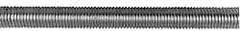 Made in USA - 3/8-24 UNF (Fine), 6' Long, Stainless Steel Threaded Rod - Right Hand Thread - USA Tool & Supply