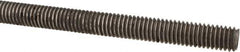 Made in USA - 3/8-16 UNC (Coarse), 3' Long, Low Carbon Steel Threaded Rod - Oil Finish Finish, Right Hand Thread - USA Tool & Supply