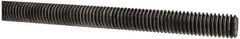 Made in USA - 7/16-14 UNC (Coarse), 3' Long, Low Carbon Steel Threaded Rod - Oil Finish Finish, Right Hand Thread - USA Tool & Supply