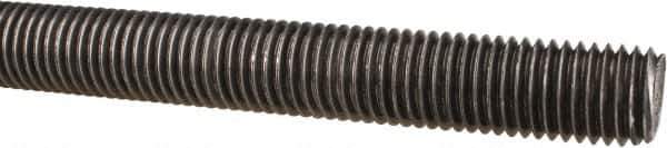 Made in USA - 3/4-10 UNC (Coarse), 3' Long, Low Carbon Steel Threaded Rod - Oil Finish Finish, Right Hand Thread - USA Tool & Supply