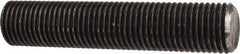 Made in USA - 1-1/2-6 UNC (Coarse), 3' Long, Low Carbon Steel Threaded Rod - Oil Finish Finish, Right Hand Thread - USA Tool & Supply