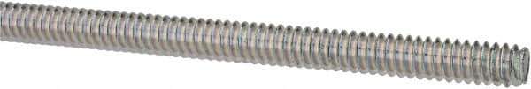 Value Collection - #10-24 UNC (Coarse), 3' Long, Low Carbon Steel Threaded Rod - Zinc-Plated Finish, Right Hand Thread - USA Tool & Supply
