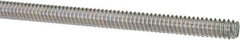 Value Collection - #10-24 UNC (Coarse), 3' Long, Low Carbon Steel Threaded Rod - Zinc-Plated Finish, Right Hand Thread - USA Tool & Supply