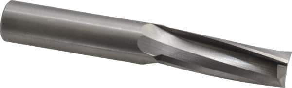 Onsrud - 3/4" Cutting Diam x 2-1/8" Length of Cut, 3 Flute, Upcut Spiral Router Bit - Uncoated, Right Hand Cut, Solid Carbide, 5" OAL x 3/4" Shank Diam, Three Edge, 10° Helix Angle - USA Tool & Supply