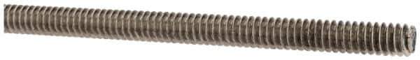 Made in USA - #10-24 UNC (Coarse), 3' Long, Stainless Steel Threaded Rod - Right Hand Thread - USA Tool & Supply