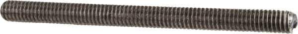 Made in USA - #10-32 UNF (Fine), 3' Long, Stainless Steel Threaded Rod - Right Hand Thread - USA Tool & Supply