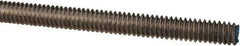 Made in USA - 1/4-20 UNC (Coarse), 3' Long, Stainless Steel Threaded Rod - Right Hand Thread - USA Tool & Supply