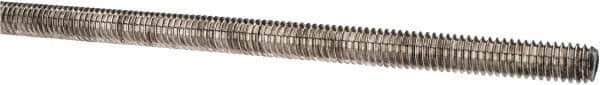 Made in USA - 5/16-18 UNC (Coarse), 3' Long, Stainless Steel Threaded Rod - Right Hand Thread - USA Tool & Supply