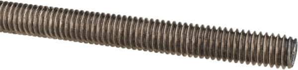 Made in USA - 3/8-16 UNC (Coarse), 3' Long, Stainless Steel Threaded Rod - Right Hand Thread - USA Tool & Supply