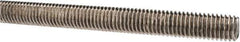 Made in USA - 1/2-13 UNC (Coarse), 3' Long, Stainless Steel Threaded Rod - Right Hand Thread - USA Tool & Supply