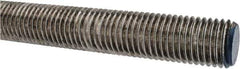 Made in USA - 1-8 UNC (Coarse), 3' Long, Stainless Steel Threaded Rod - Right Hand Thread - USA Tool & Supply