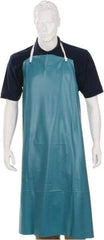 Ansell - 33 x 49" Bib Apron - PVC, Green - USA Tool & Supply