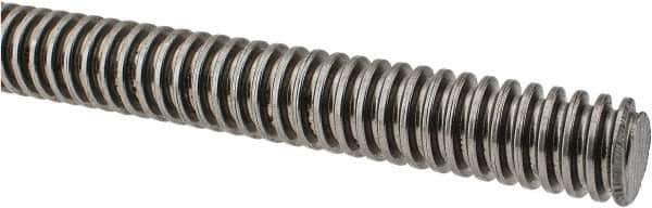 Keystone Threaded Products - 3/4-6 Acme, 3' Long, Low Carbon Steel General Purpose Acme Threaded Rod - Oil Finish Finish, Right Hand Thread, 2G Fit - USA Tool & Supply