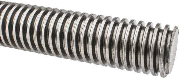 Keystone Threaded Products - 1-1/2-4 Acme, 3' Long, Low Carbon Steel General Purpose Acme Threaded Rod - Oil Finish Finish, Right Hand Thread, 2G Fit - USA Tool & Supply