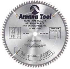 Amana Tool - 8" Diam, 5/8" Arbor Hole Diam, 64 Tooth Wet & Dry Cut Saw Blade - Carbide-Tipped, Crosscut & Cutoff Action, Standard Round Arbor - USA Tool & Supply