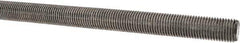 Made in USA - 7/16-20 UNF (Fine), 3' Long, Stainless Steel Threaded Rod - Right Hand Thread - USA Tool & Supply