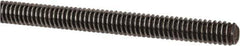 Value Collection - 1/4-20 UNC (Coarse), 3' Long, Alloy Steel Threaded Rod - Plain Finish, Right Hand Thread - USA Tool & Supply
