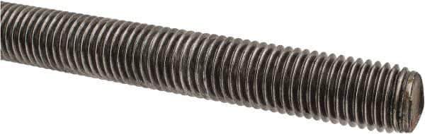 Value Collection - 3/4-10 UNC (Coarse), 3' Long, Alloy Steel Threaded Rod - Plain Finish, Right Hand Thread - USA Tool & Supply