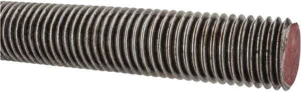 Value Collection - 1-1/8-7 UNC (Coarse), 3' Long, Alloy Steel Threaded Rod - Right Hand Thread - USA Tool & Supply